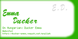 emma ducker business card
